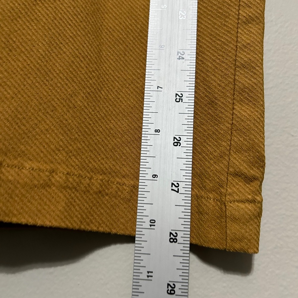 Who What Wear Midi Skirt 14W Mustard Jacquard Stripes Utility Cargo Pocket Barn - Picture 6 of 9